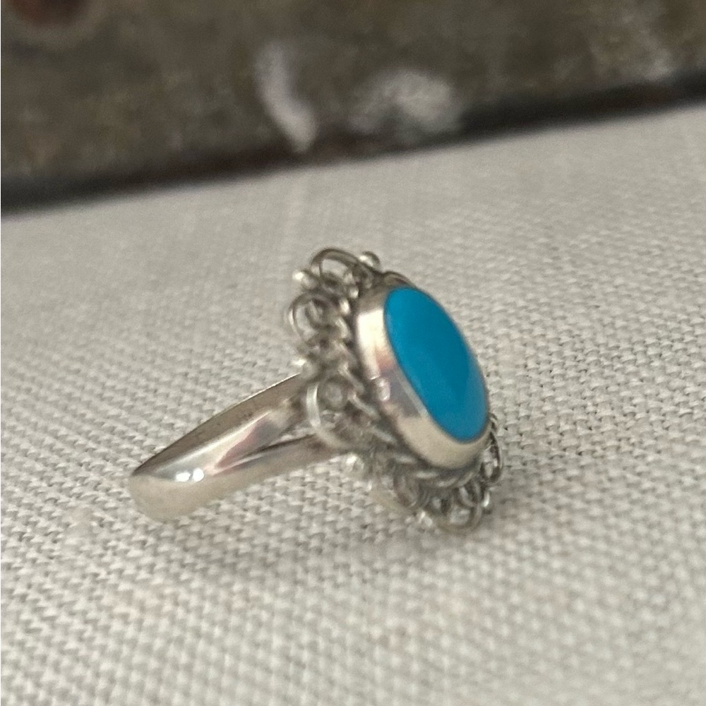 Sterling Turquoise Ring - Picture 5 of 5